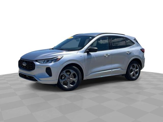 2023 Ford Escape ST-Line in Silver — front three-quarter view