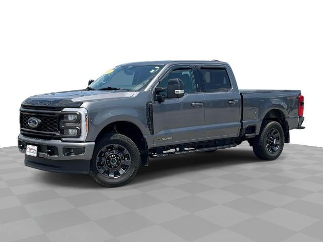 2024 Ford F-250 LARIAT in Gray — front three-quarter view
