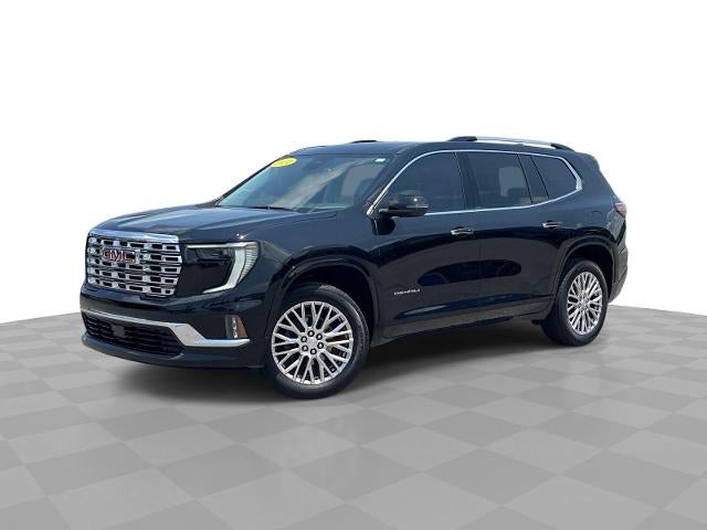 2024 GMC Acadia Denali in Ebony Twilight Metallic — front three-quarter view