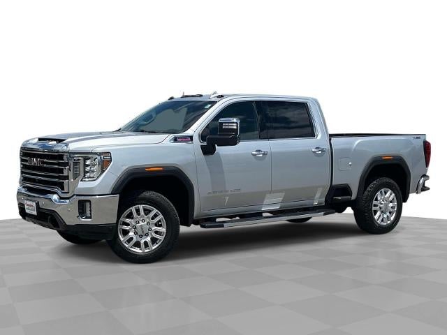 2023 GMC Sierra 2500 HD SLT in Quicksilver Metallic — front three-quarter view