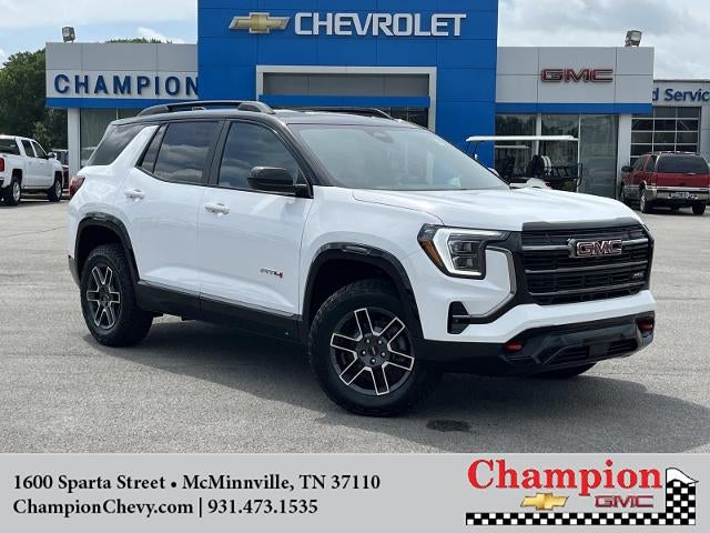 2026 GMC Terrain AT4 in Summit White — front three-quarter view