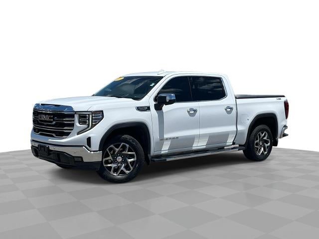 2024 GMC Sierra 1500 SLT in Summit White — front three-quarter view